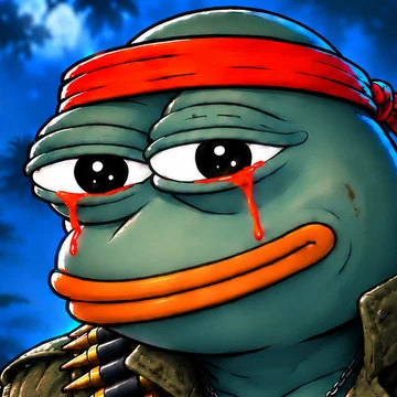 Froggy, the FrogBlood frog, in his red bandana